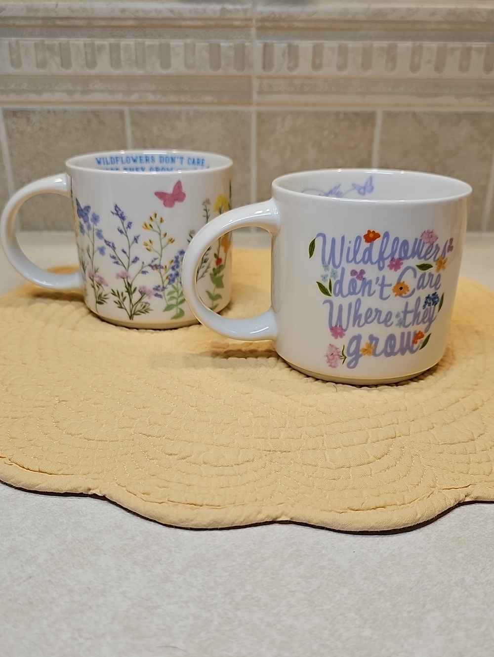 Dolly Parton Spring Wildflowers Set Of 2 16oz. Coffee Cups